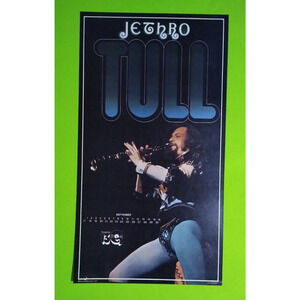 JETHRO TULL Ian Anderson Vintage Art Progressive Rock Music Poster 50 Years Old